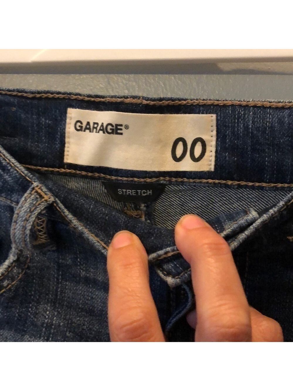 HIGH waist Garage denim shorts size 00 - Picture 2 of 3